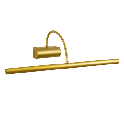 GloboStar® TROIS 60437 Μοντέρνο Φωτιστικό Τοίχου - Απλίκα Καθρέπτη Μπάνιου - Πίνακα LED 12W 1400lm 120° AC 220-240V IP44 Μ60 x Π24 x Υ18cm - Φυσικό Λευκό 4500K - Χρυσό - 3 Χρόνια Εγγύηση