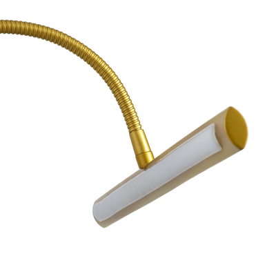 GloboStar® TROIS 60437 Μοντέρνο Φωτιστικό Τοίχου - Απλίκα Καθρέπτη Μπάνιου - Πίνακα LED 12W 1400lm 120° AC 220-240V IP44 Μ60 x Π24 x Υ18cm - Φυσικό Λευκό 4500K - Χρυσό - 3 Χρόνια Εγγύηση