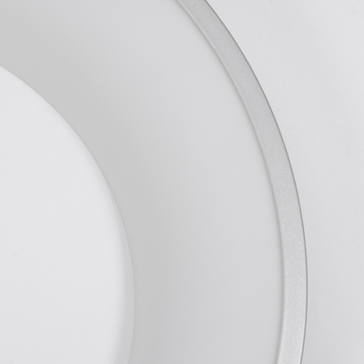 GloboStar® SALEM 61238 Πλαφονιέρα Οροφής Δαχτυλίδι-Κύκλος LED CCT 105W 12075lm 120° AC 220-240V - Εναλλαγή Φωτισμού μέσω Τηλεχειριστηρίου All In One Ψυχρό 6000k+Φυσικό 4500k+Θερμό 2700k Dimmable Φ60cm - Ασημί - 3 Years Warranty