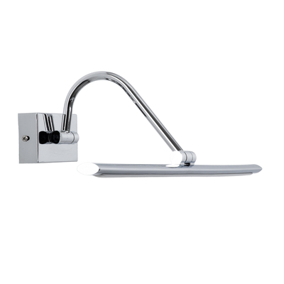 GloboStar® MIRA 60434 Μοντέρνο Φωτιστικό Τοίχου - Απλίκα Καθρέπτη Μπάνιου - Πίνακα LED 12W 1400lm 120° AC 220-240V IP44 Μ60 x Π20 x Υ13cm - Φυσικό Λευκό 4500K - Χρώμιο Νίκελ - 3 Χρόνια Εγγύηση