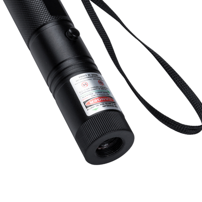 GloboStar® 78997 Φορητό Επαναφορτιζόμενο Laser Pointer 5Mw Class 3 DOT Zoom με Extra Κεφαλή για Dot Effects με Μπαταρία 18650 Li-ion 4800mAh & Φορτιστή - Πράσινο 532nm Φ2.2 x Υ15cm