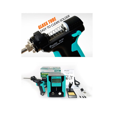 GloboStar® 79994 Proskit SS-331H Desoldering Station - Επαγγελματικός Σταθμός Αποκόλλησης Ρεύματος 140W AC 220-240V με Ρύθμιση Θερμοκρασίας 160°C έως 480°C Μ13 x Π18.5 x Υ16cm