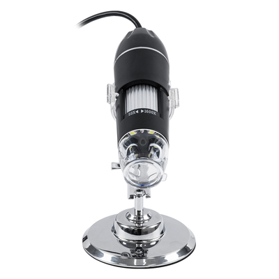 GloboStar® 79995 Digital Electron Microscope With 8 LED - Ψηφιακό Ηλεκτρονικό Μικροσκόπιο με 8 LED USB & Type-C Adapter DC 5v x1600 Zoom Mode - Video Camera 2MP 1600x1200 Φ3.5 x Υ12cm