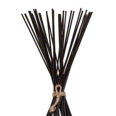 GloboStar® AZORES 01754 Boho Επιδαπέδιο Φωτιστικό Μονόφωτο 1 x E27 IP20 Καφέ & Μπεζ Ξύλο - Μ30 x Π30 x Υ90cm