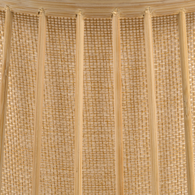 GloboStar® AZORES 01755 Boho Επιδαπέδιο Φωτιστικό Μονόφωτο 1 x E27 IP20 Μπεζ Ξύλο - Μ40 x Π40 x Υ150cm