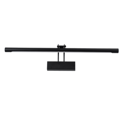 GloboStar® LAURA 60424 Μοντέρνο Φωτιστικό Τοίχου - Απλίκα Καθρέπτη Μπάνιου - Πίνακα LED 12W 1400lm 120° AC 220-240V IP44 Μ60 x Π27 x Υ13cm - Φυσικό Λευκό 4500K - Μαύρο - 3 Χρόνια Εγγύηση