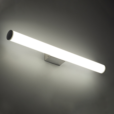 GloboStar® MABEL 60430 Μοντέρνο Φωτιστικό Τοίχου - Απλίκα Καθρέπτη Μπάνιου - Πίνακα LED 12W 1400lm 270° AC 220-240V IP44 Μ60 x Π10 x Υ5cm - Φυσικό Λευκό 4500K - Χρώμιο Νίκελ - 3 Χρόνια Εγγύηση