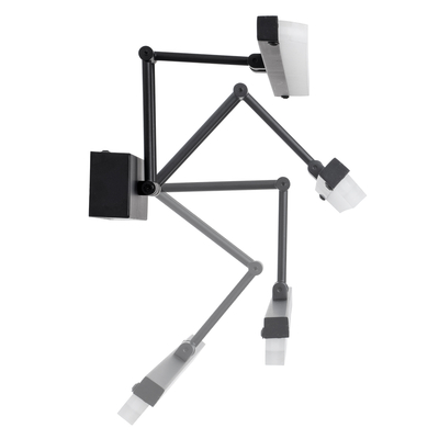 GloboStar® MARA 60446 Μοντέρνο Φωτιστικό Τοίχου - Απλίκα Καθρέπτη Μπάνιου - Πίνακα LED 12W 1400lm 120° AC 220-240V IP44 Μ60 x Π15 x Υ13cm - Φυσικό Λευκό 4500K - Μαύρο - 3 Χρόνια Εγγύηση