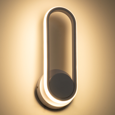 GloboStar® DALLAS 61346 Φωτιστικό Τοίχου - Απλίκα Design LED CCT 12W 1440lm 360° AC 220-240V - Εναλλαγή Φωτισμού μέσω Διακόπτη On/Off All In One Ψυχρό 6000k+Φυσικό 4500k+Θερμό 2700k Μ12 x Π6.5 x Υ32cm - Λευκό - 3 Years Warranty