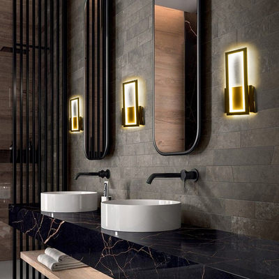 GloboStar® TIARA 61327 Φωτιστικό Τοίχου - Απλίκα Design LED CCT 12W 1440lm 360° AC 220-240V - Εναλλαγή Φωτισμού μέσω Διακόπτη On/Off All In One Ψυχρό 6000k+Φυσικό 4500k+Θερμό 2700k Μ12.5 x Π4 x Υ32cm - Μαύρο - 3 Years Warranty