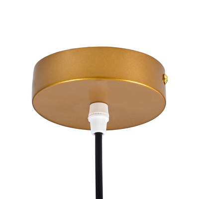 GloboStar® HAMBURG 00590 Μοντέρνο Κρεμαστό Φωτιστικό Μπάλα Μονόφωτο 1 x G9 Χρυσό Μέταλλο με Λευκό Γυαλί - Μ20 x Π15 x Υ40cm