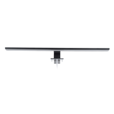 GloboStar® NINA 60420 Μοντέρνο Φωτιστικό Τοίχου - Απλίκα Καθρέπτη Μπάνιου - Πίνακα LED 12W 1400lm 120° AC 220-240V IP44 Μ60 x Π10.5 x Υ4cm - Φυσικό Λευκό 4500K - Μαύρο - 3 Χρόνια Εγγύηση