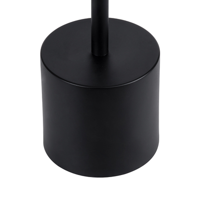 GloboStar® JOJO 76520 Μοντέρνο Επιτραπέζιο Φωτιστικό Πορτατίφ LED 1.5W 105lm 120° DC 5V Επαναφορτιζόμενο με Μπαταρία Li-ion 1800mAh - Διακόπτη Αφής με 3 Εναλλαγές Φωτισμού CCT Θερμό - Φυσικό - Ψυχρό 1500K - 4500K - 6000K Dimmable - D8 x H34cm - Μαύρο