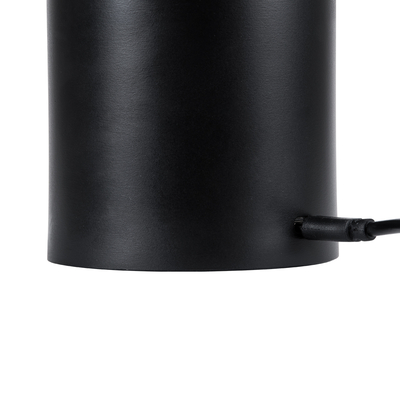 GloboStar® JOJO 76520 Μοντέρνο Επιτραπέζιο Φωτιστικό Πορτατίφ LED 1.5W 105lm 120° DC 5V Επαναφορτιζόμενο με Μπαταρία Li-ion 1800mAh - Διακόπτη Αφής με 3 Εναλλαγές Φωτισμού CCT Θερμό - Φυσικό - Ψυχρό 1500K - 4500K - 6000K Dimmable - D8 x H34cm - Μαύρο