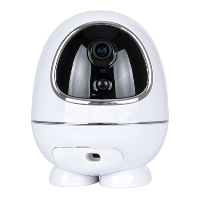 GloboStar® 86008 Rechargeable Table Camera WiFi HD 1080P 3MP 350° 5200mAh Two Way Audio & Motion Detection - Επαναφορτιζόμενη Επιτραπέζια Κάμερα WiFi HD 1080P 350° 5200mAh Διπλή Κατέυθυνση Ομιλίας με Ανιχνευτή Κίνησης - Λευκό