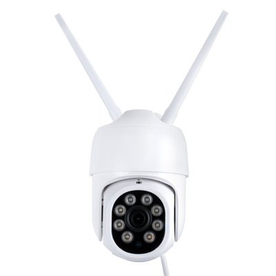 GloboStar® 86042 Ασύρματο Καταγραφικό με Οθόνη - 8 x Camera 2MP 1080P WiFi  360° Μοιρών - Αδιάβροχο IP66 - Νυχτερινή Όραση με LED IR - Διπλή Κατέυθυνση Ομιλίας - Ανιχνευτή Κίνησης - Νυχτερινή Λήψη - Λευκό