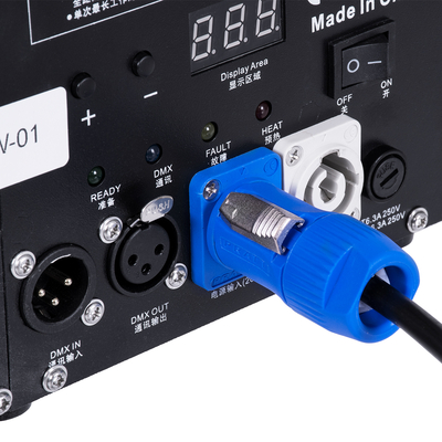 GloboStar® 51148 SIRENS Επαγγελματική Επιδαπέδια Μηχανή Cold Sparkle Machine - Fountain Εφέ με Άκαυστες Σπίθες 600W AC 220V-240V DMX512 Display on Body - Μαύρο - L18 x W16.5 x H24cm