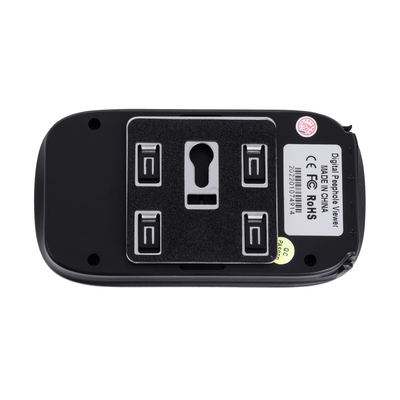 GloboStar® 86067 Επαναφορτιζόμενη Ψηφιακή Έξυπνη Camera Εξώπορτας 90° Μοιρών με Έγχρωμη Οθόνη 2.8 Inches - USB - Νυχτερινή Όραση με LED IR - Κουδούνι - Ασημί