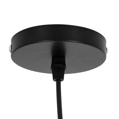 GloboStar® MINORCA 01732 Boho Κρεμαστό Φωτιστικό Ανάρτηση Μονόφωτο 1 x E27 IP20 Καφέ Ξύλο - Μ30 x Π30 x Y18cm