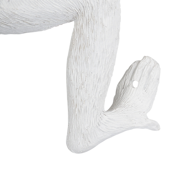 GloboStar® APES 01805 Μοντέρνο Επιτοίχιο Φωτιστικό Απλίκα Μονόφωτο 1 x E27 IP20 Λευκό Πλαστικό - Μ34 x Π31 x Υ61cm