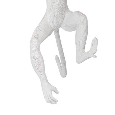 GloboStar® APES 01805 Μοντέρνο Επιτοίχιο Φωτιστικό Απλίκα Μονόφωτο 1 x E27 IP20 Λευκό Πλαστικό - Μ34 x Π31 x Υ61cm