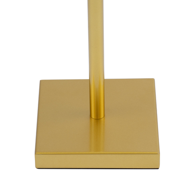 GloboStar® NEGA 60479 Μοντέρνο Επιδαπέδιο Φωτιστικό LED 2.2W 154lm 360° DC 5V Επαναφορτιζόμενο με Μπαταρία Li-ion 4000mAh - Διακόπτη Αφής - Θερμό Λευκό 2700K - Dimmable - D10 x H135cm - Χρυσό - 2 Years Warranty