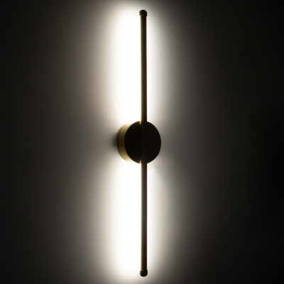 GloboStar® DIADEM 61330 Φωτιστικό Τοίχου - Απλίκα Design LED CCT 9W 1080lm 120° AC 220-240V - Εναλλαγή Φωτισμού μέσω Διακόπτη On/Off All In One Ψυχρό 6000k+Φυσικό 4500k+Θερμό 2700k Μ10 x Π4 x Υ60cm - Χρυσό - 3 Years Warranty