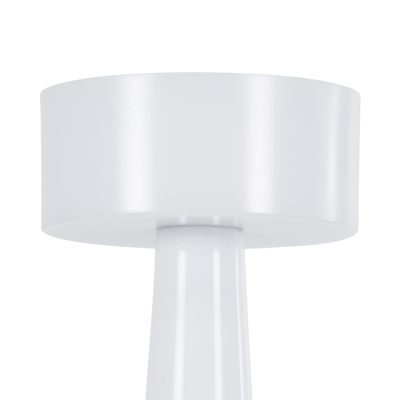 GloboStar® NANNA 76471 Μοντέρνο Επιτραπέζιο Φωτιστικό Πορτατίφ LED 1.5W 105lm 120° DC 5V Επαναφορτιζόμενο με Μπαταρία Li-ion 1800mAh - Διακόπτη Αφής με 3 Εναλλαγές Φωτισμού CCT Θερμό - Φυσικό - Ψυχρό 1500K - 4500K - 6000K Dimmable - D9 x 21cm - Λευκό