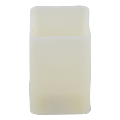 GloboStar® CANDLE 79539 ΣΕΤ 12 x Διακοσμητικά Realistic Κεράκια με LED Εφέ Κινούμενης Φλόγας - Μπαταρίας 12 x CR2032 Θερμό Λευκό 2700K Μπεζ L3.7 x W3.7 x H5.5cm