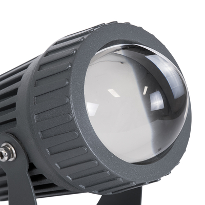 GLOBOSTAR® SPOT-FENIA 90134 Αρχιτεκτονικό Σποτ Φωτισμου LED 10W 1150lm 5° DC 24V Αδιάβροχο IP65 Φυσικό Λευκό 4500K Dimmable - Γκρι Ανθρακί - Μ7 x Π7 x Υ12cm - 3 Χρόνια Εγγύηση