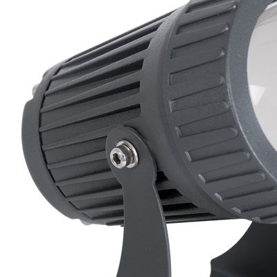 GLOBOSTAR® SPOT-FENIA 90134 Αρχιτεκτονικό Σποτ Φωτισμου LED 10W 1150lm 5° DC 24V Αδιάβροχο IP65 Φυσικό Λευκό 4500K Dimmable - Γκρι Ανθρακί - Μ7 x Π7 x Υ12cm - 3 Χρόνια Εγγύηση