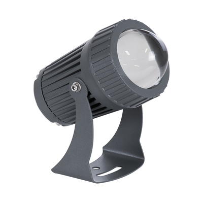 GLOBOSTAR® SPOT-FENIA 90136 Αρχιτεκτονικό Σποτ Φωτισμου LED 10W 850lm 5° DC 24V Αδιάβροχο IP65 Μπλε Dimmable - Γκρι Ανθρακί - Μ7 x Π7 x Υ12cm - 3 Χρόνια Εγγύηση