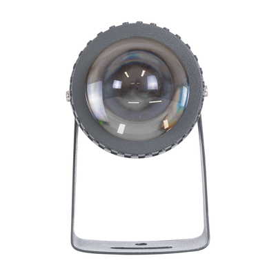 GLOBOSTAR® SPOT-FENIA 90136 Αρχιτεκτονικό Σποτ Φωτισμου LED 10W 850lm 5° DC 24V Αδιάβροχο IP65 Μπλε Dimmable - Γκρι Ανθρακί - Μ7 x Π7 x Υ12cm - 3 Χρόνια Εγγύηση