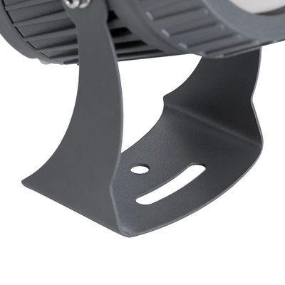 GLOBOSTAR® SPOT-FENIA 90136 Αρχιτεκτονικό Σποτ Φωτισμου LED 10W 850lm 5° DC 24V Αδιάβροχο IP65 Μπλε Dimmable - Γκρι Ανθρακί - Μ7 x Π7 x Υ12cm - 3 Χρόνια Εγγύηση