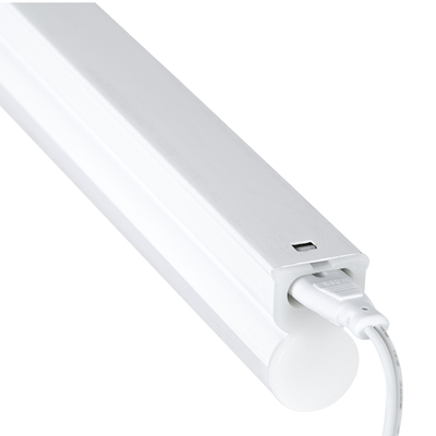 GloboStar® TUBO 60789 Γραμμικό Φωτιστικό Οροφής Linear LED Τύπου T5 Επεκτεινόμενο 9W 864lm 180° AC 220-240V IP20 Πάγκου Κουζίνας με Διακόπτη On/Off Μ60 x Π2.2 x Υ3.5cm Θερμό Λευκό 2700K - Λευκό - 3 Years Warranty