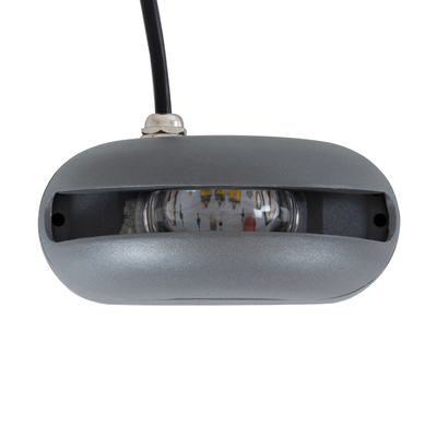 GLOBOSTAR® WINDOW-CURBA 90109 Αρχιτεκτονικό Φωτιστικό Ανάδειξης Παραθύρων Window Light LED 6W 570lm 3x262° DC 24V Αδιάβροχο IP65 Φυσικό Λευκό 4500K Dimmable - Γκρι Ανθρακί - Μ12 x Π5.3 x Υ6.5cm - 3 Χρόνια Εγγύηση