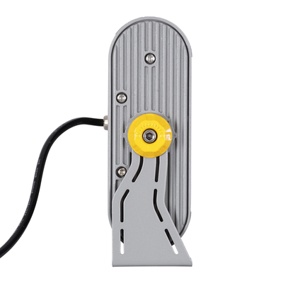 GloboStar® FLOOD-HENA 90446 Προβολέας Wall Washer για Φωτισμό Κτιρίων LED 48W 4080lm 30° AC 220-240V Αδιάβροχο IP67 Μ39 x Π6 x Υ17cm Αρχιτεκτονικό Πορτοκαλί 2200K - Ασημί - 3 Years Warranty