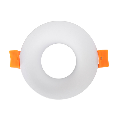 GloboStar® OMICRON 60632 Χωνευτό Στρόγγυλο Σποτ Οροφής για Λάμπα MR16/GU10 - IP20 - Χυτό Αλουμίνιο - Φ8.5 x Υ3cm - Λευκό - 5 Years Warranty