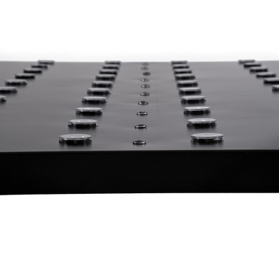 GloboStar® 90117 Digital Pixel Addressable Facade Panel - Ψηφιακό Πάνελ Πρόσοψης Κτιρίων LED SMD 3535 75W/m2 100LED/m2 100PIXEL/m2 SPI/TTL Protocol IC UCS512B 4500lm/m2 120° DC 12V IP67 RGB - Μαύρο Σώμα - Μ100 x Π100 x Υ3cm