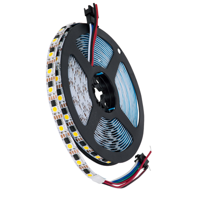 GloboStar® 90603 Digital Pixel Addressable Strip 4 PIN - Ψηφιακή Ταινία LED SMD 5050 14W/m 60LED/m 60PIXEL/m SPI/TTL Protocol IC TM1908 1296lm/m 120° DC 12V IP20 Θερμό Λευκό 2700K - Λευκό Σώμα - Μ500 x Π10 x Υ2mm - Συσκευασία 5 Μέτρων - 5 Χρόνια Εγγύηση