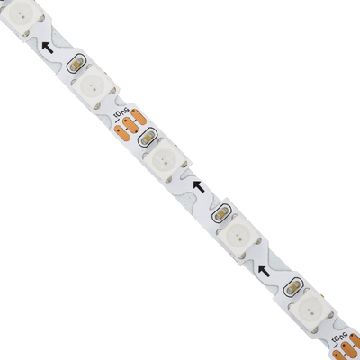 GloboStar® 90606 Digital Pixel Addressable Strip Ultra Slim 3 PIN - Nano Zig Zag S Ψηφιακή Ταινία LED SMD 5050 14W/m 60LED/m 20PIXEL/m SPI/TTL Protocol IC WS2812/SK6812 1152lm/m 120° DC 5V IP20 RGB - Λευκό Σώμα - Μ2000 x Π6 x Υ2mm - Συσκευασία 2 Μέτρων - 5 Χρόνια Εγγύηση