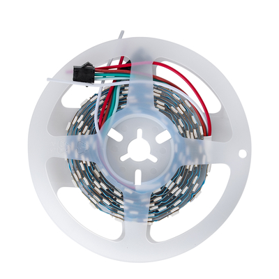 GloboStar® 90606 Digital Pixel Addressable Strip Ultra Slim 3 PIN - Nano Zig Zag S Ψηφιακή Ταινία LED SMD 5050 14W/m 60LED/m 20PIXEL/m SPI/TTL Protocol IC WS2812/SK6812 1152lm/m 120° DC 5V IP20 RGB - Λευκό Σώμα - Μ2000 x Π6 x Υ2mm - Συσκευασία 2 Μέτρων - 5 Χρόνια Εγγύηση