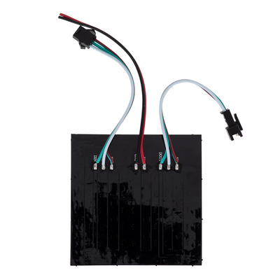 GloboStar® 90607 Digital Pixel Addressable Plate - Ψηφιακή Πλακέτα LED SMD 5050 15.3W/m 64LED/unit 64PIXEL/unit SPI/TTL Protocol IC WS2812/SK6812 1224lm/unit 120° DC 5V IP20 RGB - Μαύρο Σώμα - Μ80 x Π80 x Υ2mm - 5 Χρόνια Εγγύηση