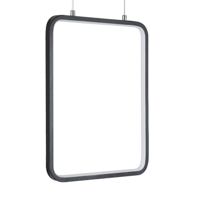 GloboStar® NEROBA 61302 Κρεμαστό Φωτιστικό Οροφής Linear Design LED CCT 18W 1980lm 360° AC 220-240V - Εναλλαγή Φωτισμού μέσω Διακόπτη On/Off All In One Ψυχρό 6000k+Φυσικό 4500k+Θερμό 2700k Μ29 x Π2 x Υ36cm - Μαύρο - 3 Years Warranty