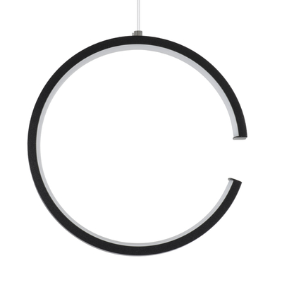 GloboStar® CEROBA 61306 Κρεμαστό Φωτιστικό Οροφής Linear Design LED CCT 12W 1320lm 360° AC 220-240V - Εναλλαγή Φωτισμού μέσω Διακόπτη On/Off All In One Ψυχρό 6000k+Φυσικό 4500k+Θερμό 2700k Φ22 x Π2cm - Μαύρο - 3 Years Warranty