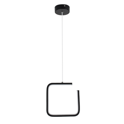 GloboStar® CEROBA 61308 Κρεμαστό Φωτιστικό Οροφής Linear Design LED CCT 12W 1320lm 360° AC 220-240V - Εναλλαγή Φωτισμού μέσω Διακόπτη On/Off All In One Ψυχρό 6000k+Φυσικό 4500k+Θερμό 2700k Μ22 x Π2 x Υ22cm - Μαύρο - 3 Years Warranty