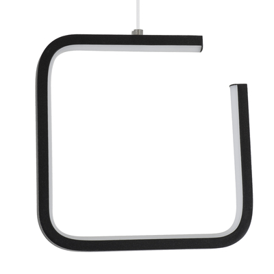 GloboStar® CEROBA 61308 Κρεμαστό Φωτιστικό Οροφής Linear Design LED CCT 12W 1320lm 360° AC 220-240V - Εναλλαγή Φωτισμού μέσω Διακόπτη On/Off All In One Ψυχρό 6000k+Φυσικό 4500k+Θερμό 2700k Μ22 x Π2 x Υ22cm - Μαύρο - 3 Years Warranty