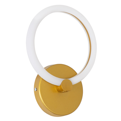 GloboStar® MATILDA 61340 Φωτιστικό Τοίχου - Απλίκα Design LED CCT 8W 960lm 360° AC 220-240V - Εναλλαγή Φωτισμού μέσω Διακόπτη On/Off All In One Ψυχρό 6000k+Φυσικό 4500k+Θερμό 2700k Μ20 x Π5 x Υ25.5cm - Χρυσό - 3 Years Warranty