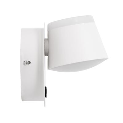 GLOBOSTAR® REGENCY 61374 Μοντέρνο Φωτιστικό Τοίχου - Απλίκα Ξενοδοχείου Reading Light με Φορτιστή USB 3A LED 8W 920lm 120° AC 220-240V IP20 Φυσικό Λευκό 4500K - Λευκό - Μ12 x Π12 x Υ13cm - 3 Χρόνια Εγγύηση