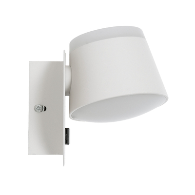 GloboStar® REGENCY 61377 Μοντέρνο Φωτιστικό Τοίχου - Απλίκα Ξενοδοχείου Reading Light με Φορτιστή USB 3A LED 16W 1840lm 120° AC 220-240V IP20 Φυσικό Λευκό 4500K - Λευκό - Μ16.5 x Π12 x Υ10cm - 3 Χρόνια Εγγύηση